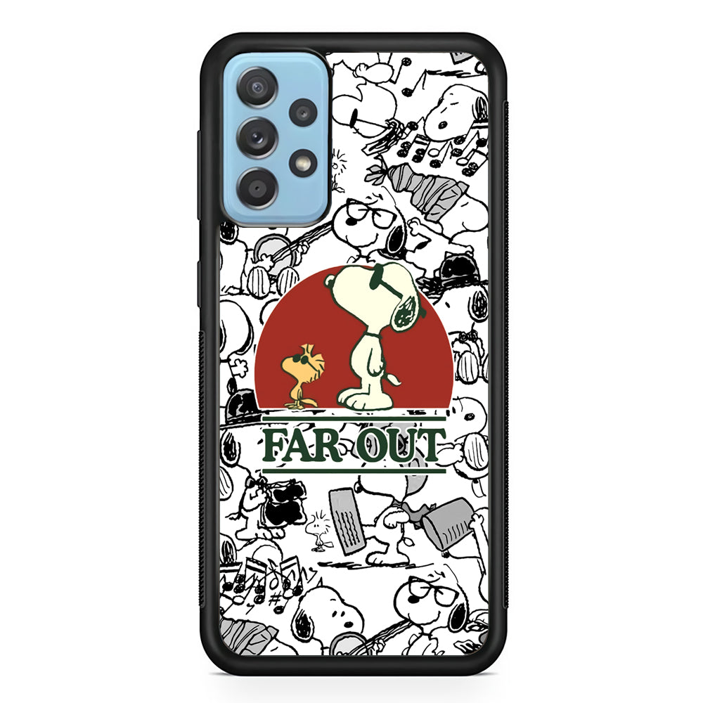 Snoopy Far Out Gaze Samsung Galaxy A52 Case