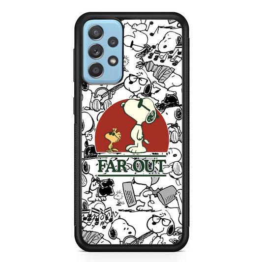 Snoopy Far Out Gaze Samsung Galaxy A52 Case