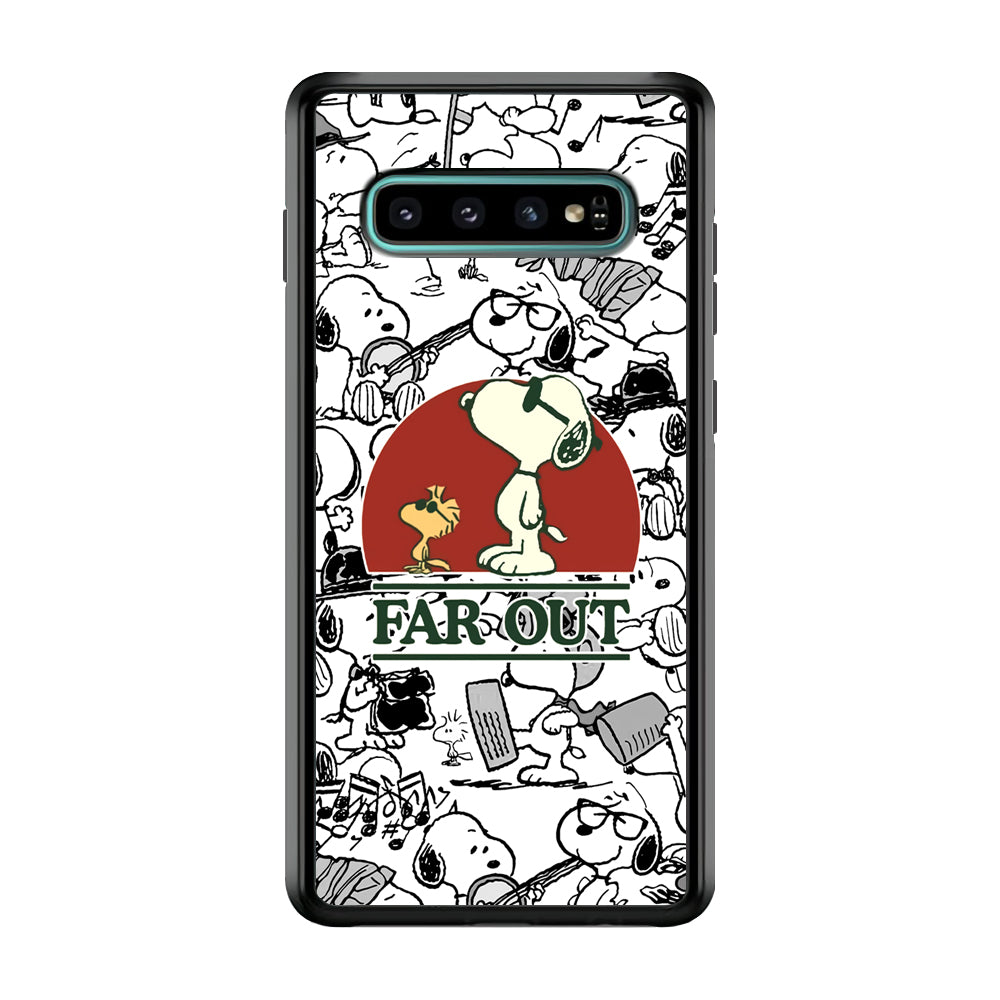 Snoopy Far Out Gaze Samsung Galaxy S10 Case