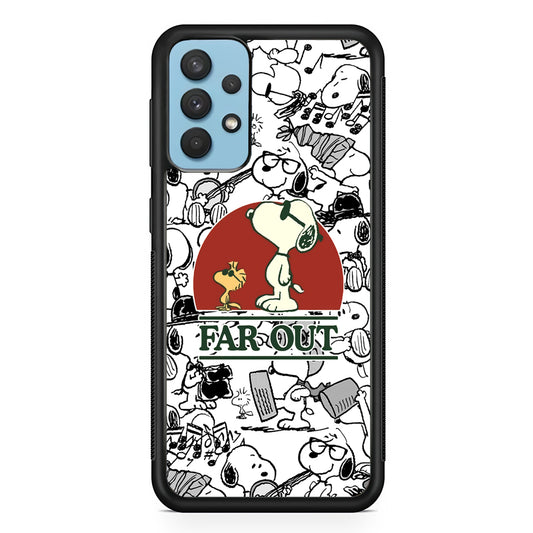 Snoopy Far Out Gaze Samsung Galaxy A32 Case