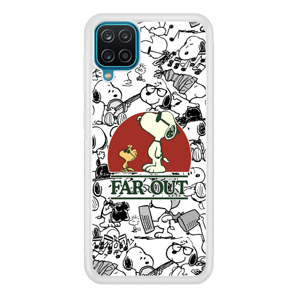 Snoopy Far Out Gaze Samsung Galaxy A12 Case