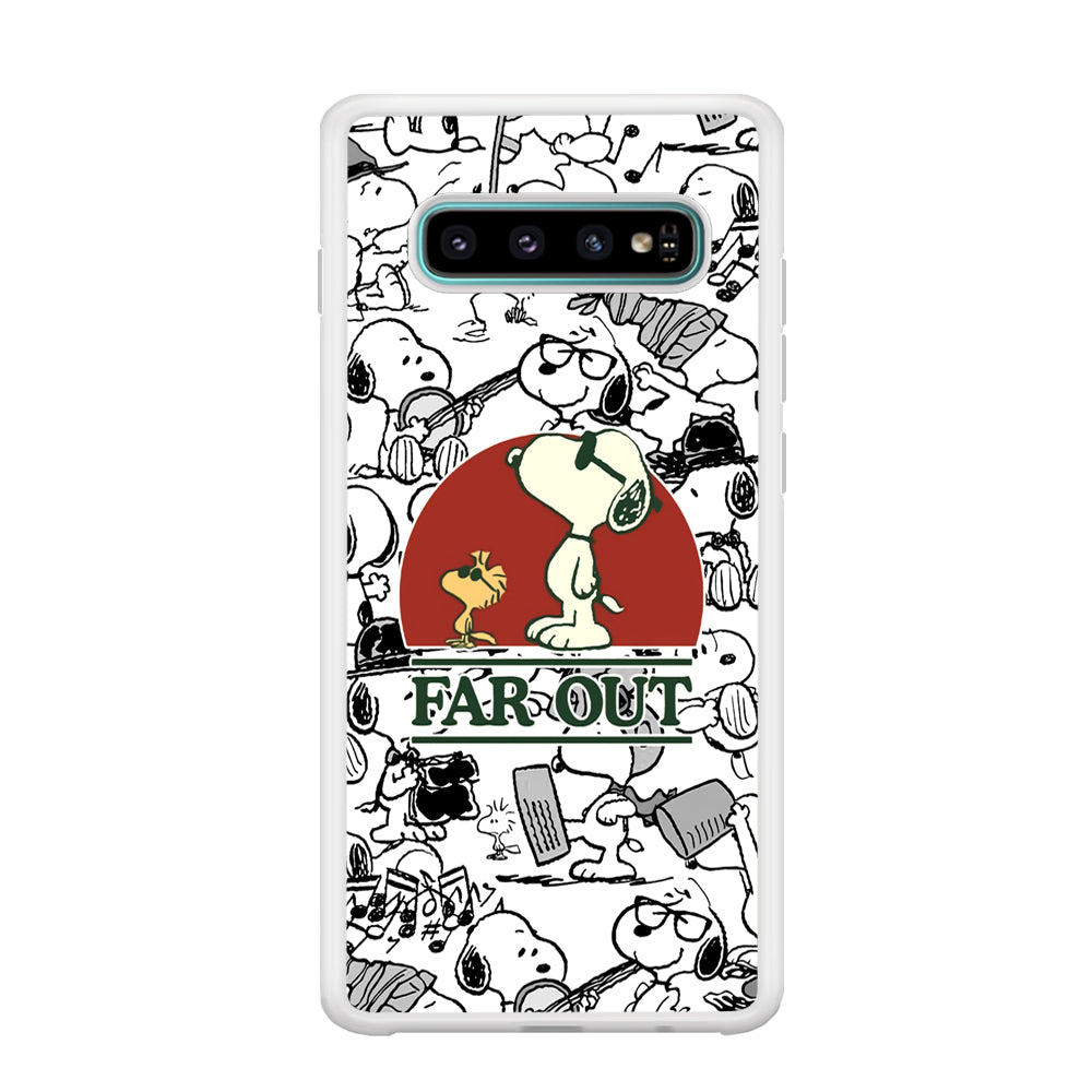 Snoopy Far Out Gaze Samsung Galaxy S10 Case