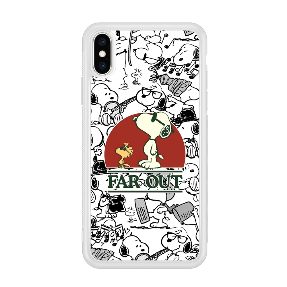 Snoopy Far Out Gaze iPhone X Case