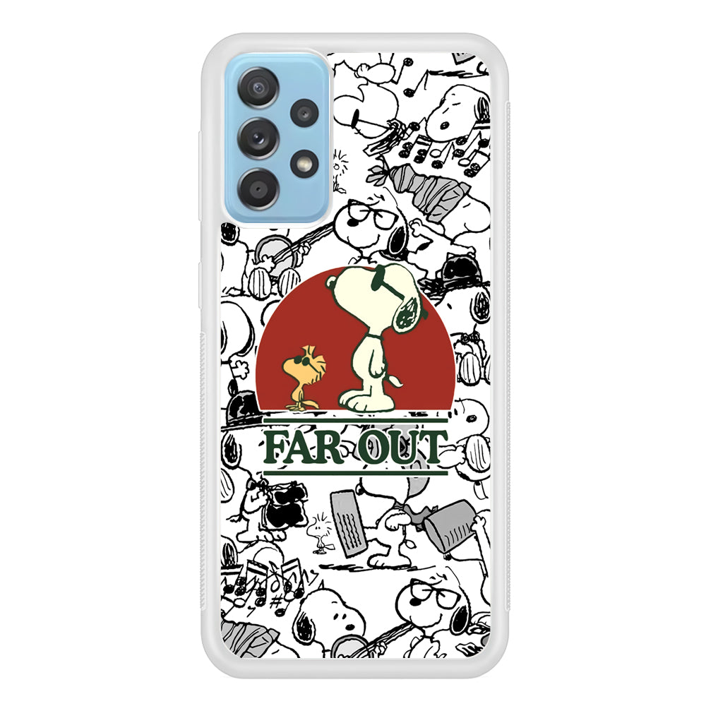 Snoopy Far Out Gaze Samsung Galaxy A52 Case