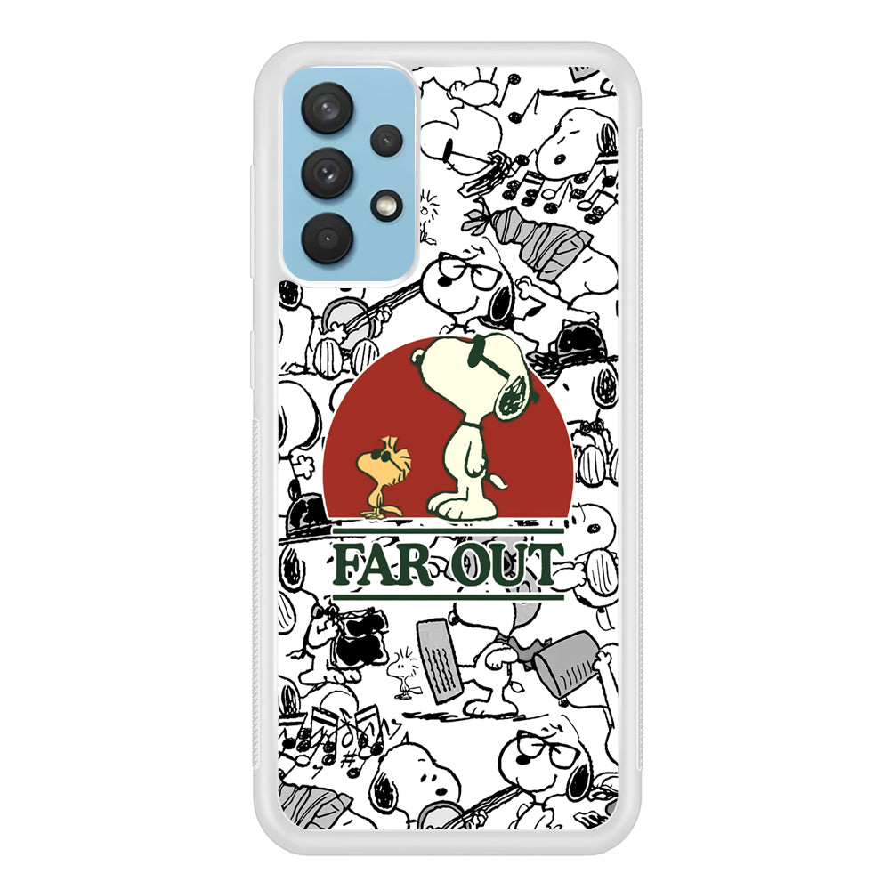 Snoopy Far Out Gaze Samsung Galaxy A32 Case