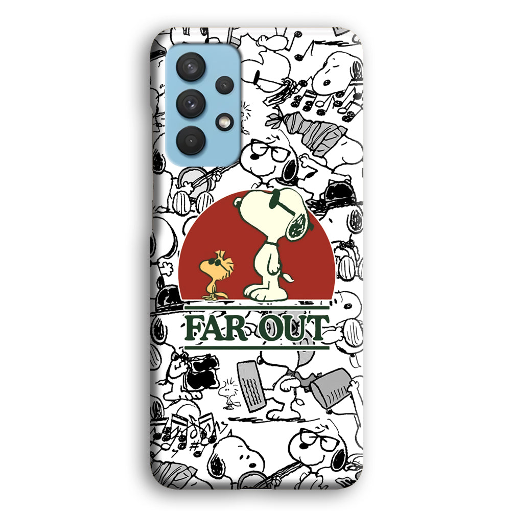 Snoopy Far Out Gaze Samsung Galaxy A32 Case