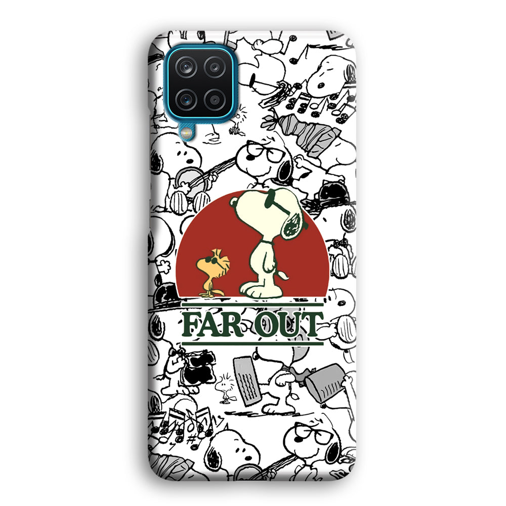 Snoopy Far Out Gaze Samsung Galaxy A12 Case