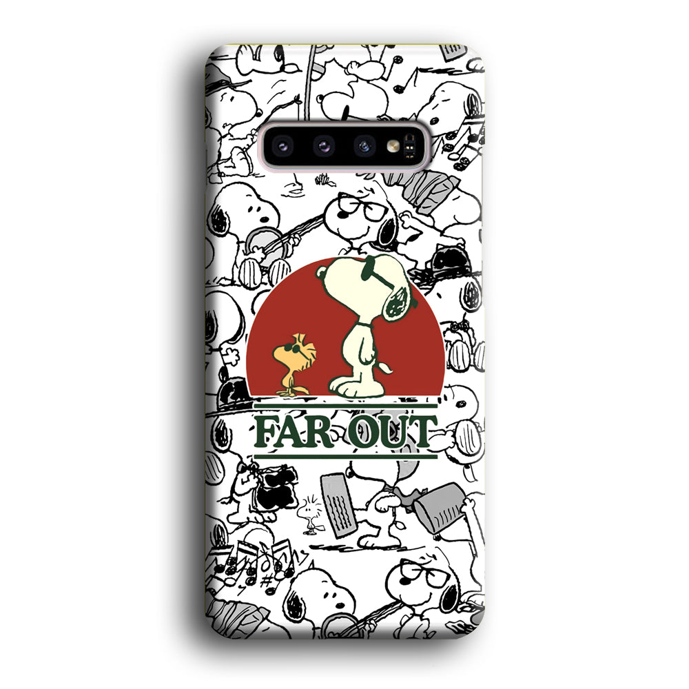 Snoopy Far Out Gaze Samsung Galaxy S10 Case