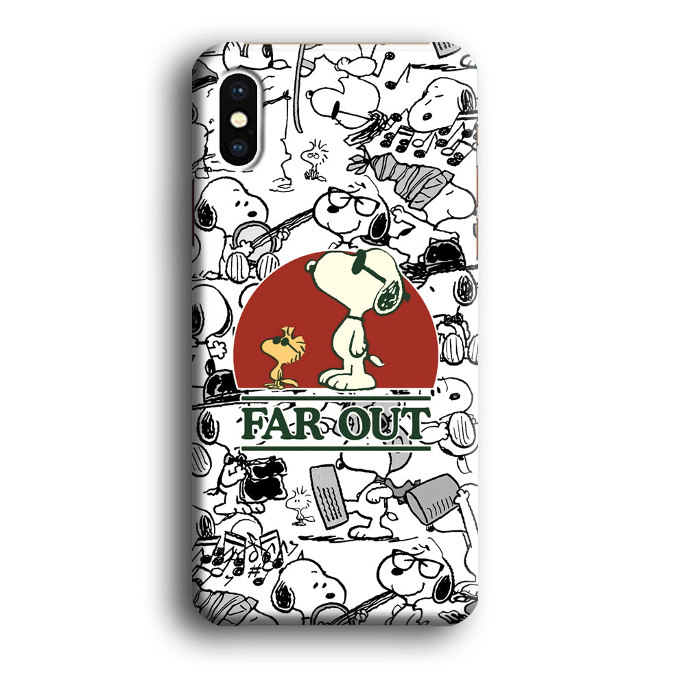 Snoopy Far Out Gaze iPhone X Case