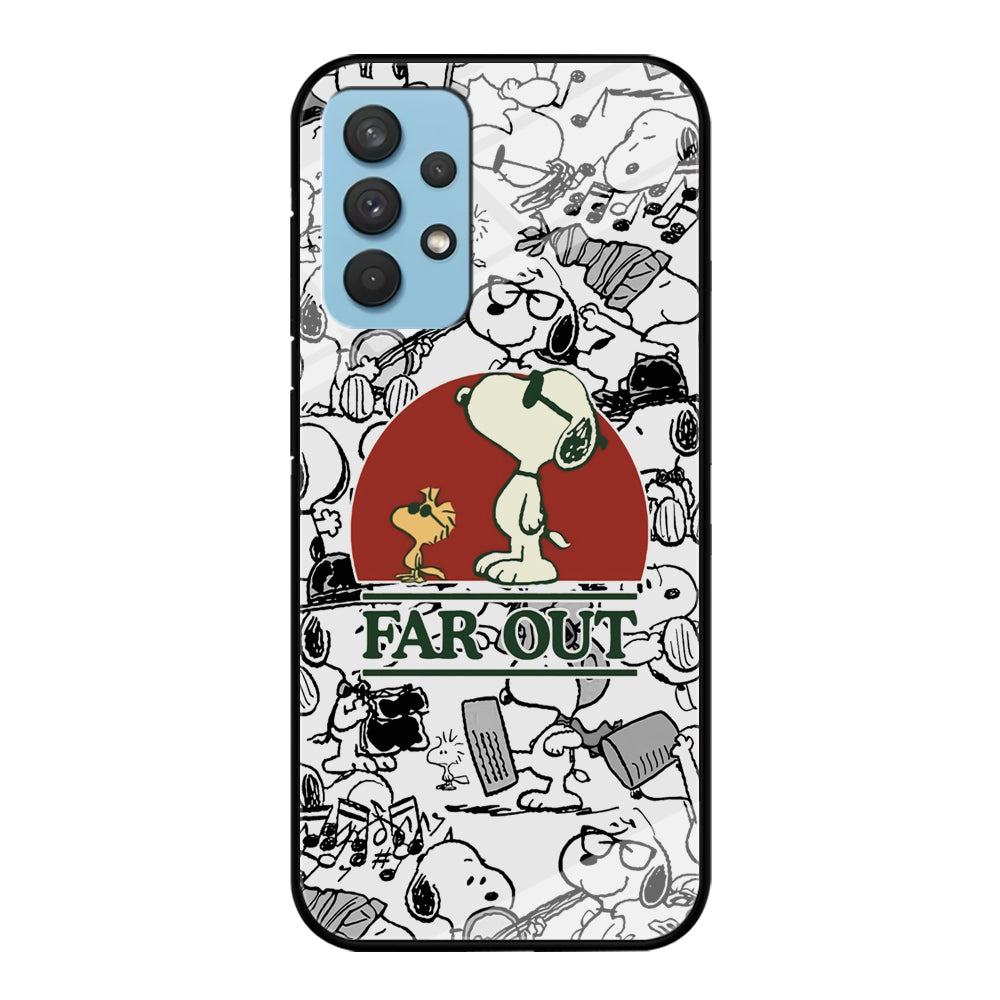 Snoopy Far Out Gaze Samsung Galaxy A32 Case