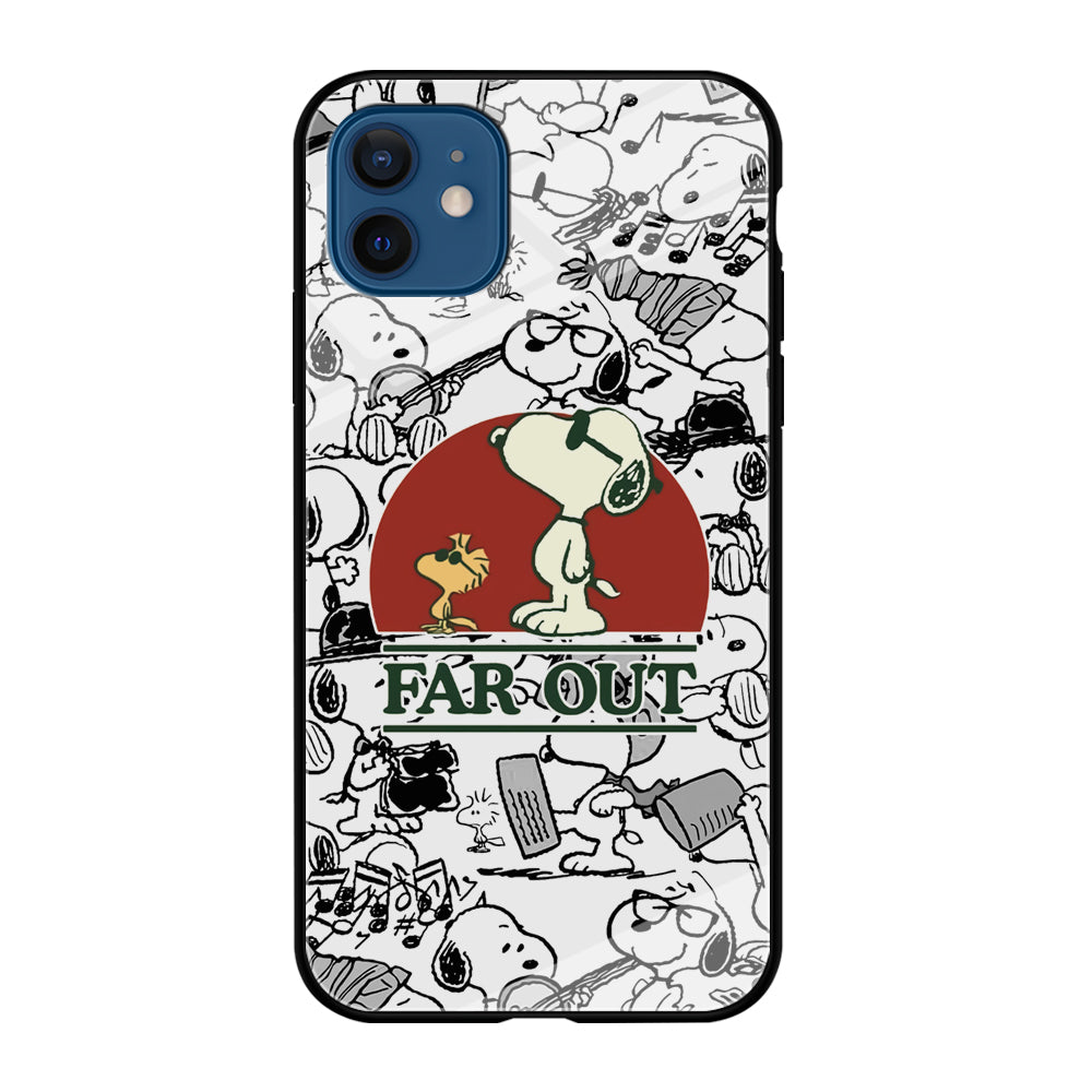 Snoopy Far Out Gaze iPhone 12 Case