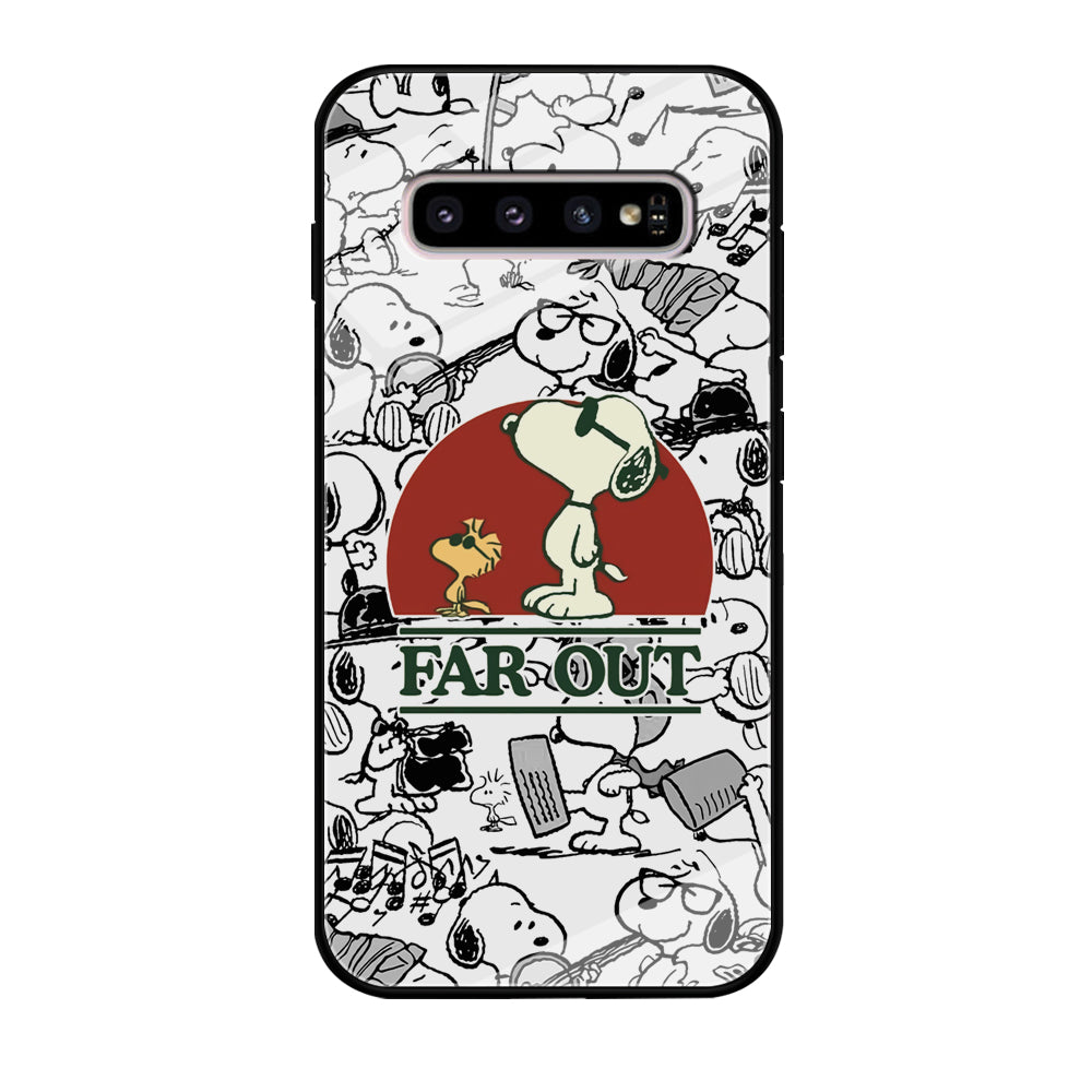 Snoopy Far Out Gaze Samsung Galaxy S10 Case