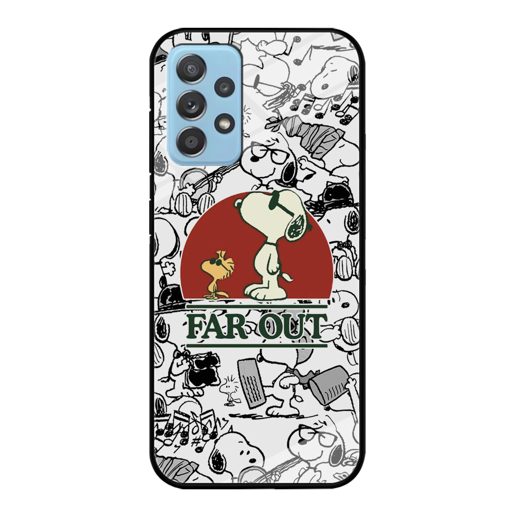 Snoopy Far Out Gaze Samsung Galaxy A52 Case