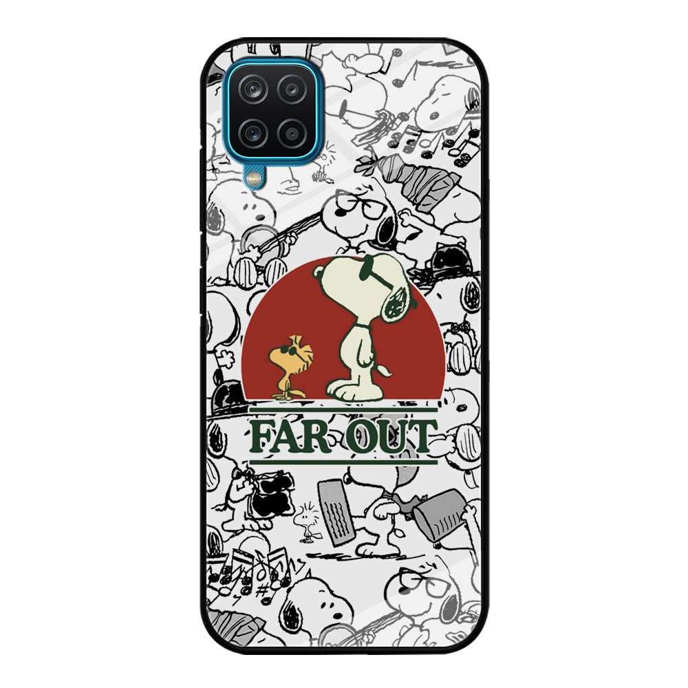 Snoopy Far Out Gaze Samsung Galaxy A12 Case