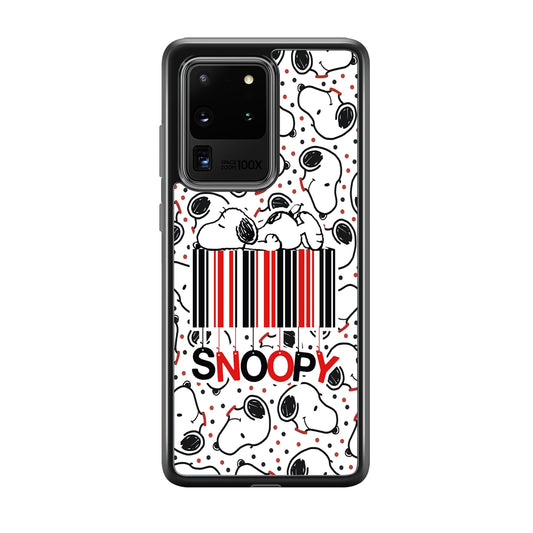 Snoopy Lazy Boy Samsung Galaxy S20 Ultra Case