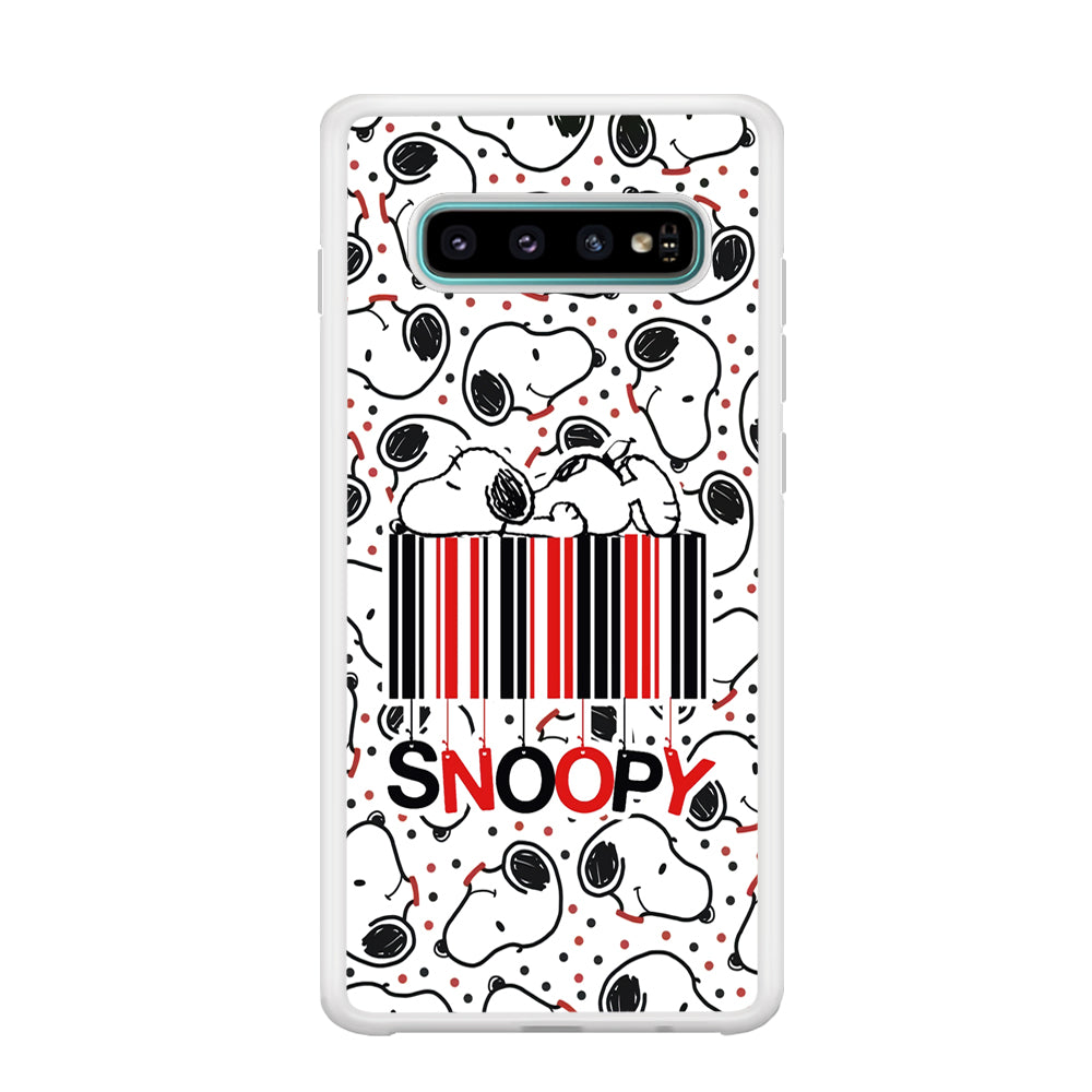 Snoopy Lazy Boy Samsung Galaxy S10 Case