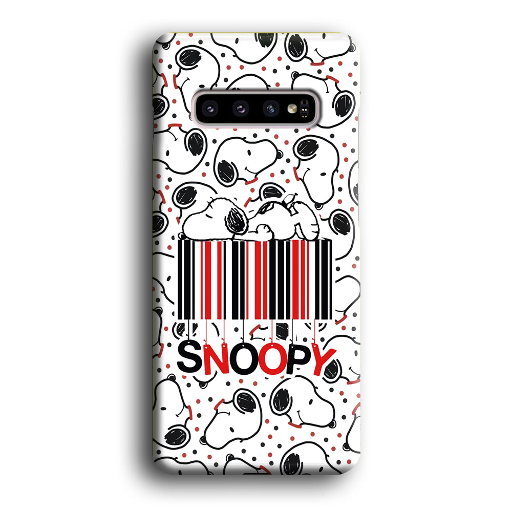 Snoopy Lazy Boy Samsung Galaxy S10 Case