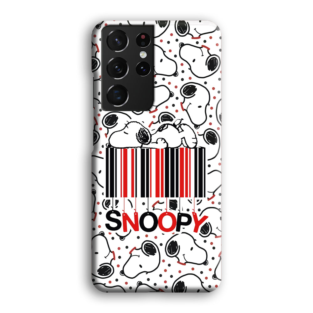 Snoopy Lazy Boy Samsung Galaxy S21 Ultra Case