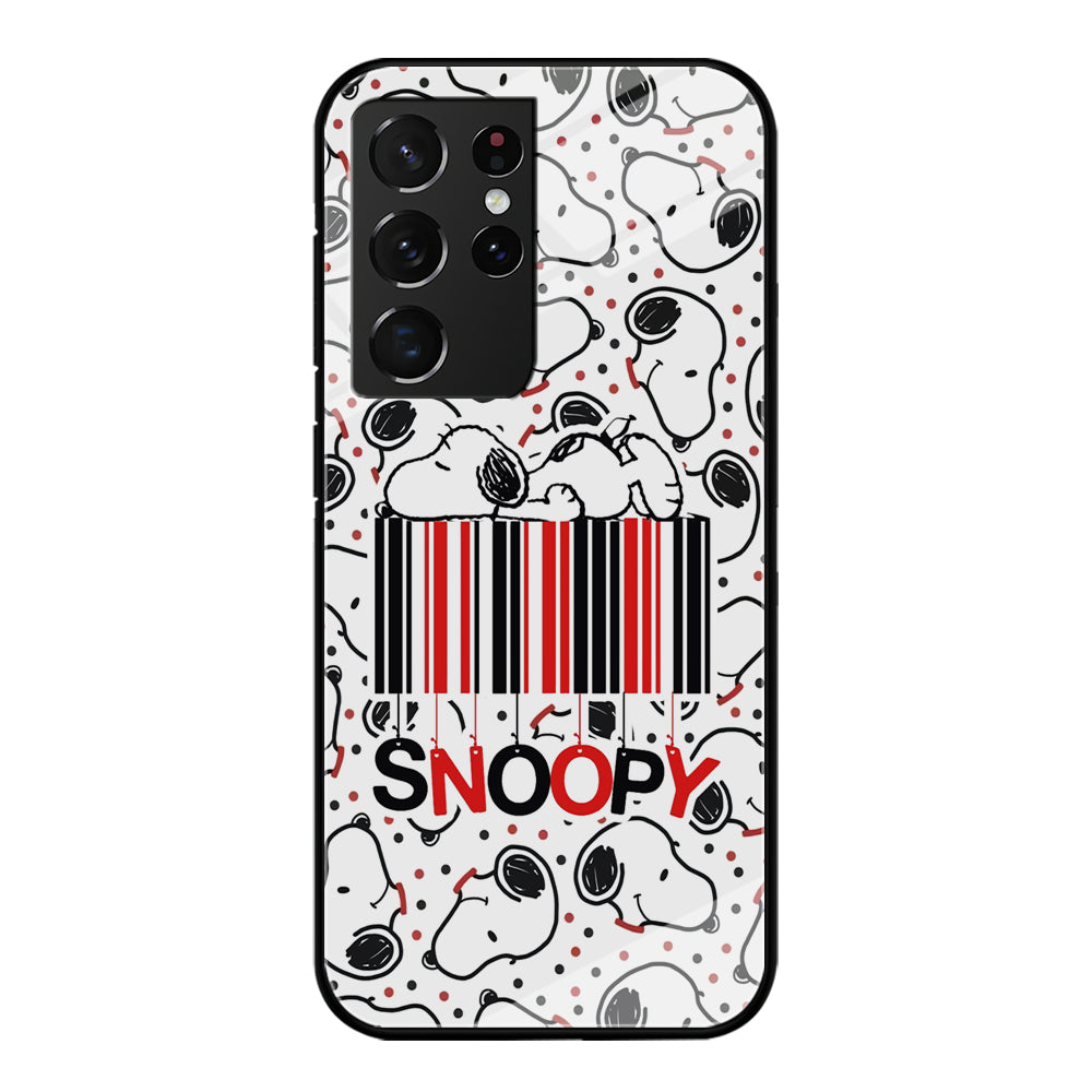 Snoopy Lazy Boy Samsung Galaxy S21 Ultra Case