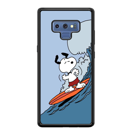 Snoopy Surfing Mode Samsung Galaxy Note 9 Case