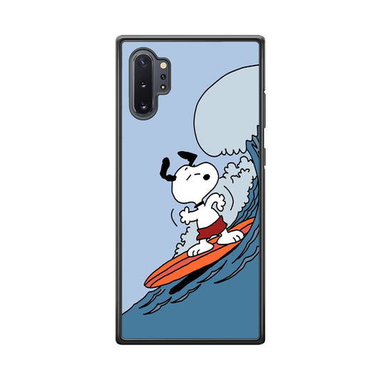 Snoopy Surfing Mode Samsung Galaxy Note 10 Plus Case