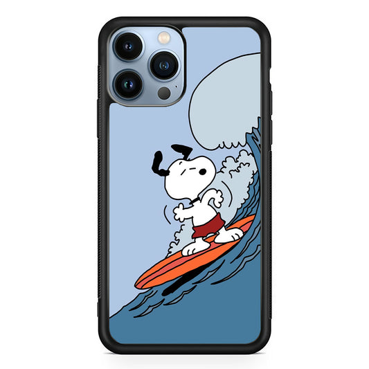 Snoopy Surfing Mode iPhone 13 Pro Max Case