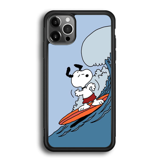 Snoopy Surfing Mode iPhone 12 Pro Case