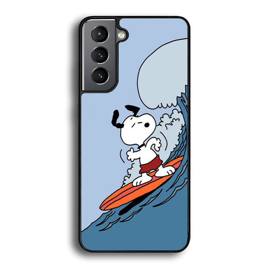 Snoopy Surfing Mode Samsung Galaxy S21 Plus Case - Carneyforia