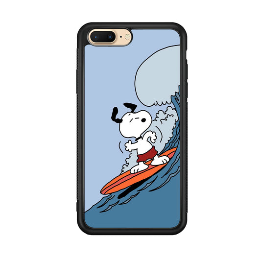 Snoopy Surfing Mode iPhone 8 Plus Case