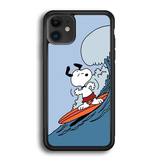 Snoopy Surfing Mode iPhone 12 Case