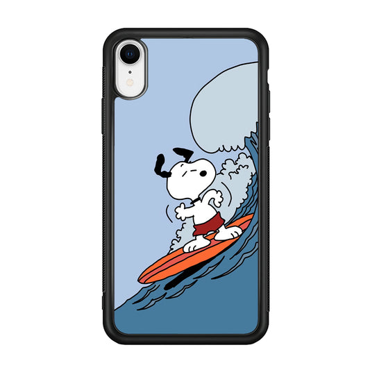 Snoopy Surfing Mode iPhone XR Case