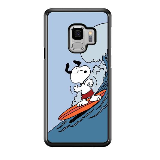 Snoopy Surfing Mode Samsung Galaxy S9 Case