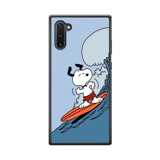 Snoopy Surfing Mode Samsung Galaxy Note 10 Case