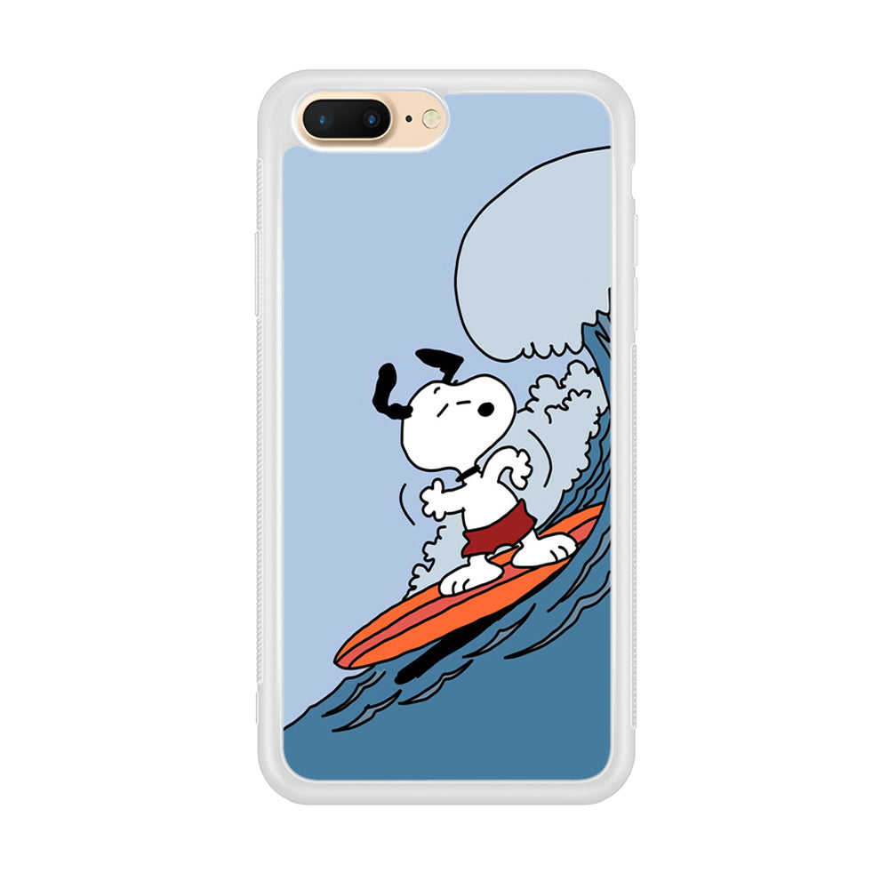 Snoopy Surfing Mode iPhone 8 Plus Case