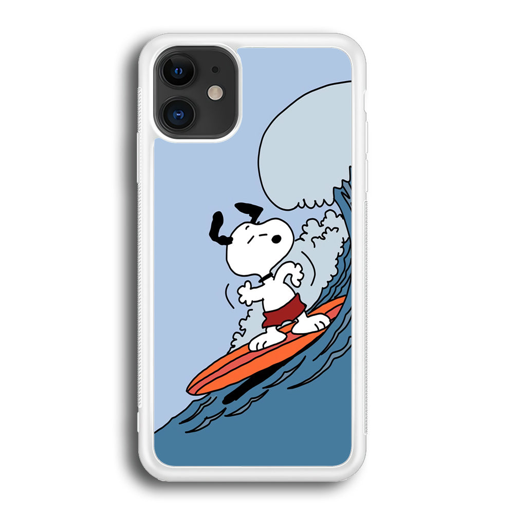 Snoopy Surfing Mode iPhone 12 Case