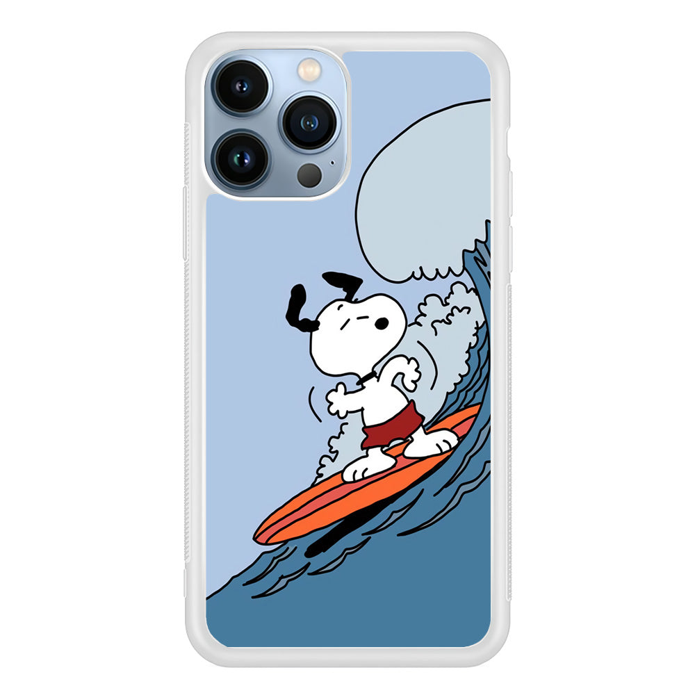 Snoopy Surfing Mode iPhone 13 Pro Max Case