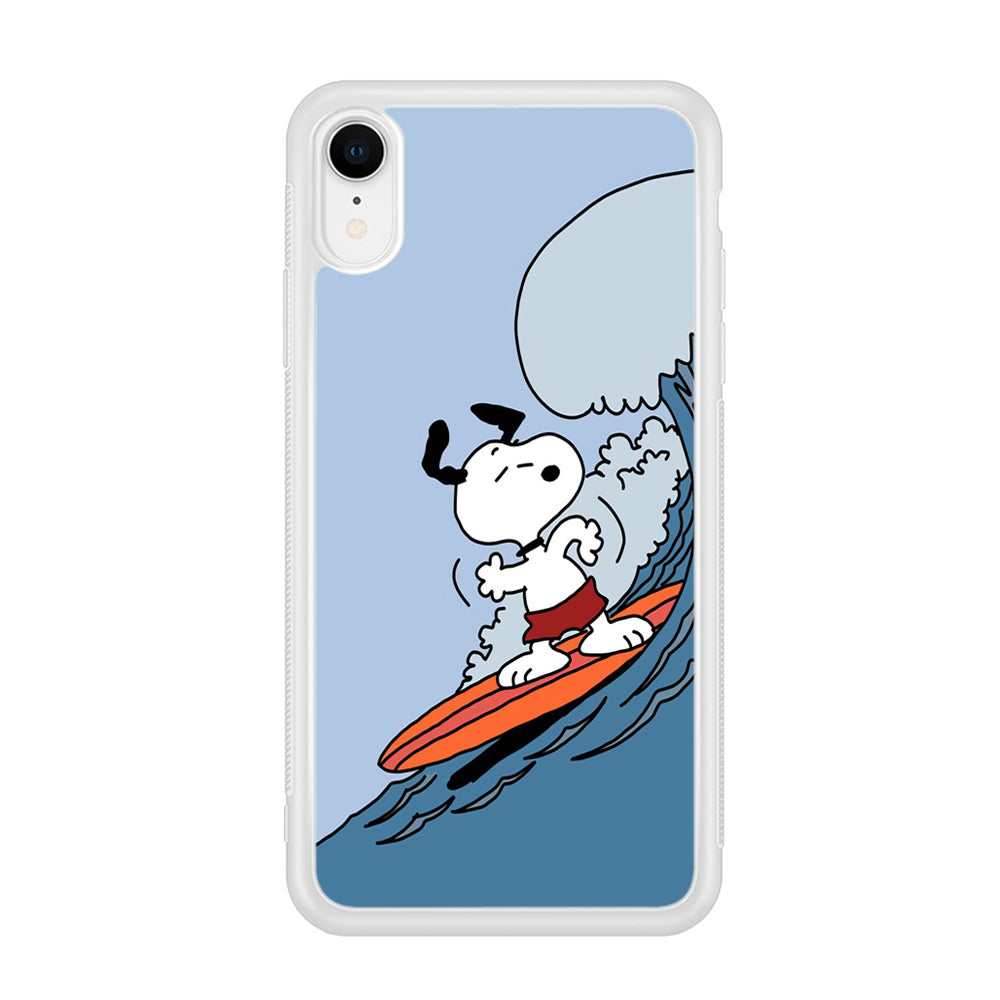 Snoopy Surfing Mode iPhone XR Case