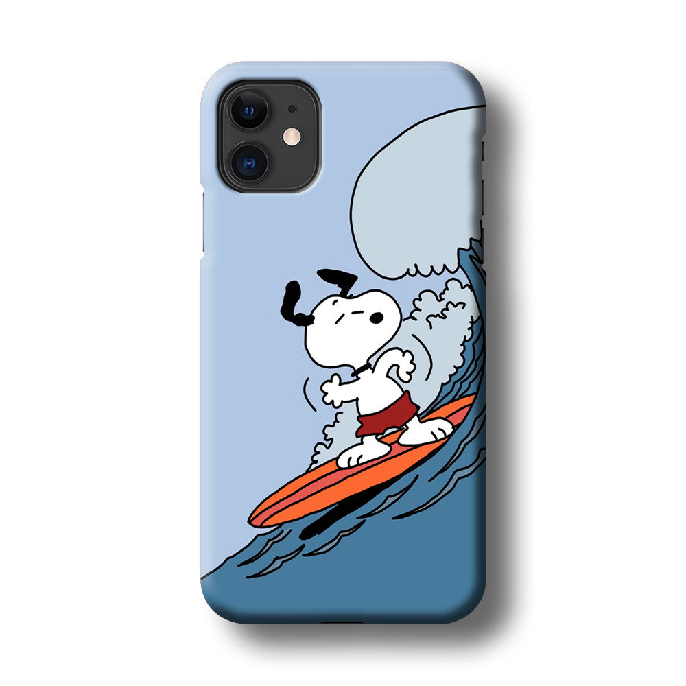 Snoopy Surfing Mode iPhone 11 Case