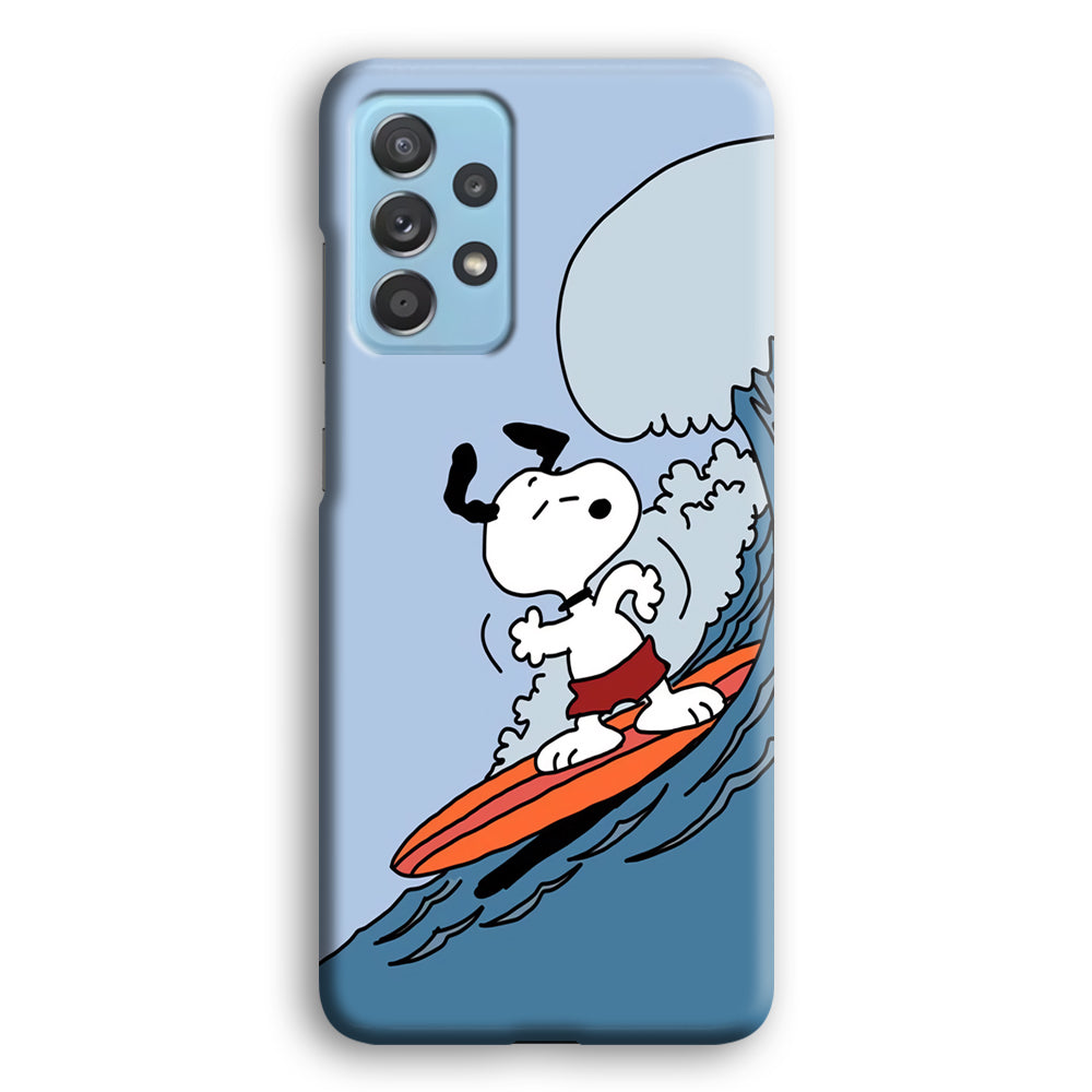 Snoopy Surfing Mode Samsung Galaxy A52 Case