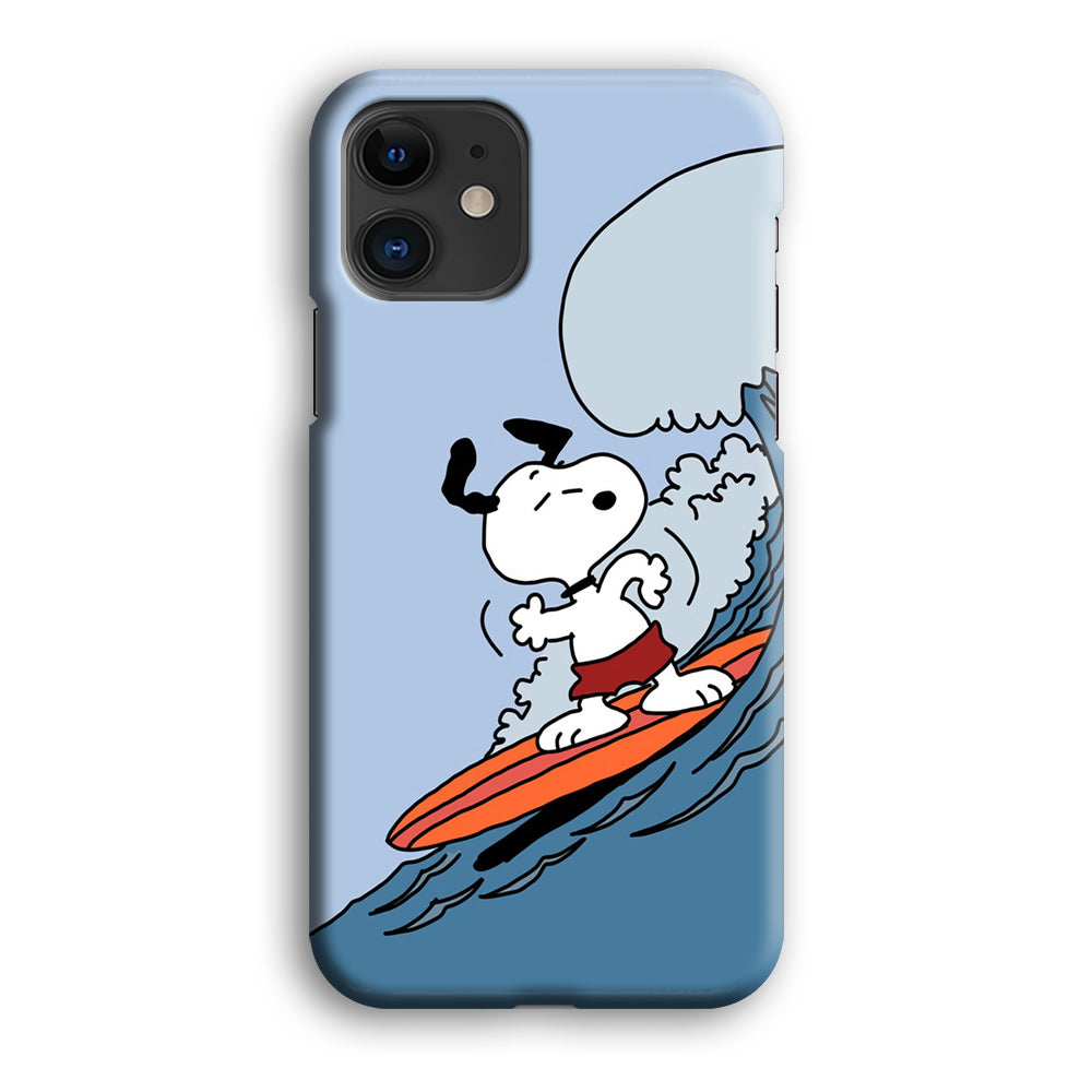 Snoopy Surfing Mode iPhone 12 Case