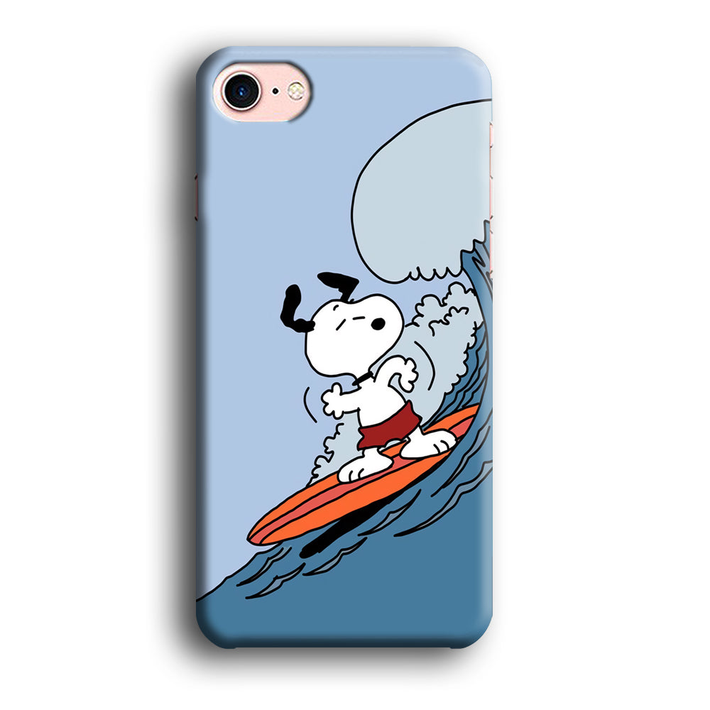 Snoopy Surfing Mode iPhone 8 Case