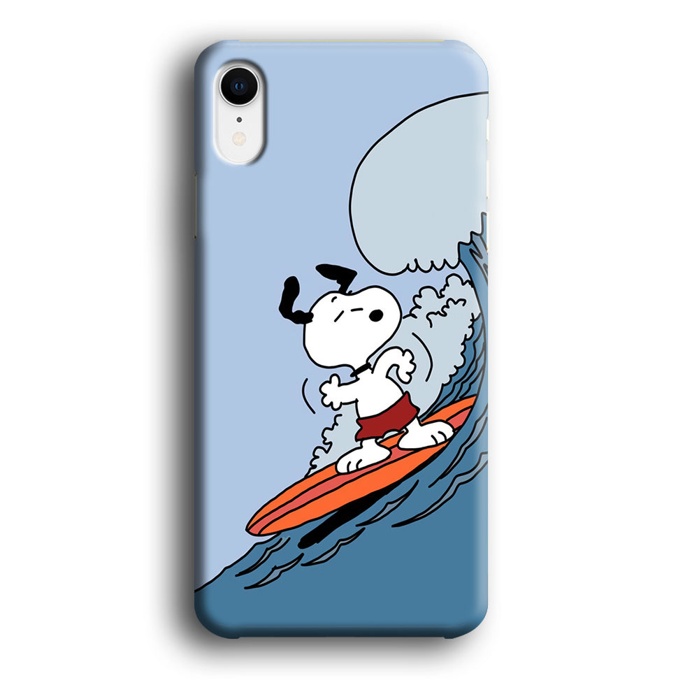 Snoopy Surfing Mode iPhone XR Case