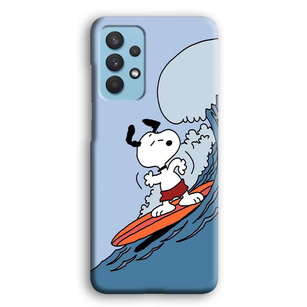 Snoopy Surfing Mode Samsung Galaxy A32 Case