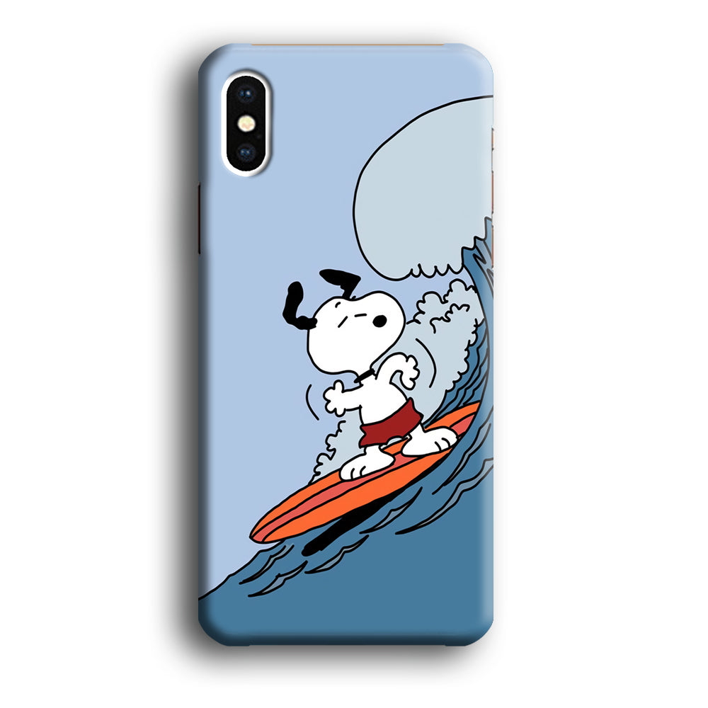 Snoopy Surfing Mode iPhone X Case