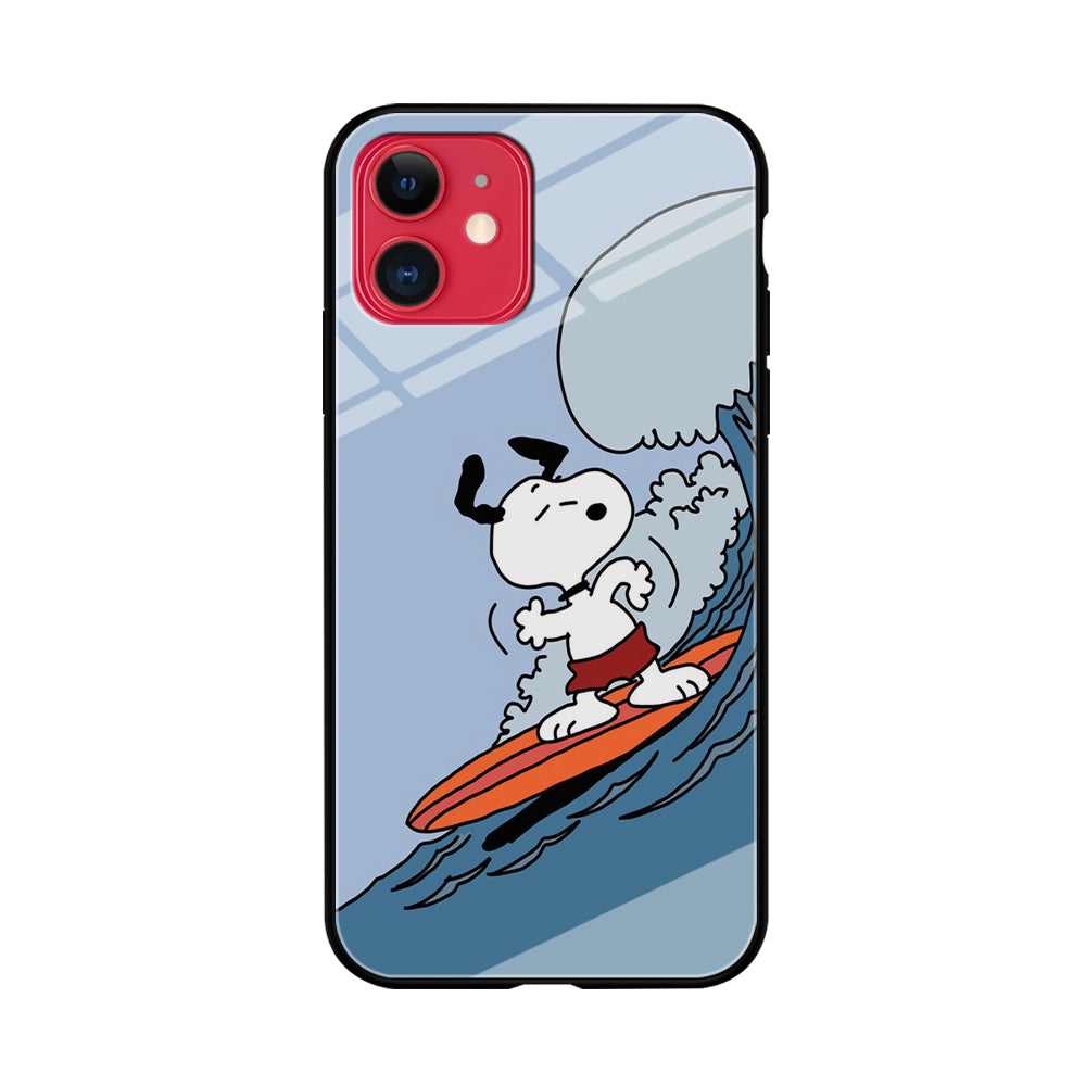 Snoopy Surfing Mode iPhone 11 Case