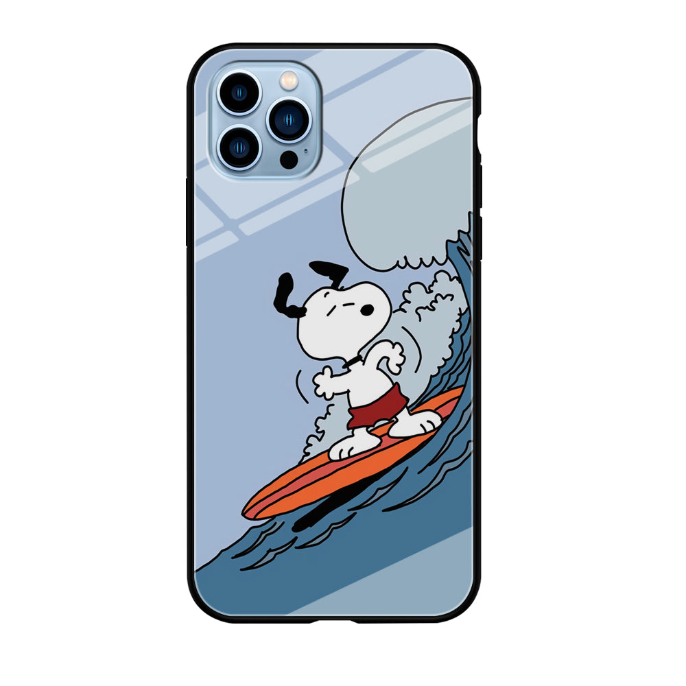 Snoopy Surfing Mode iPhone 12 Pro Case