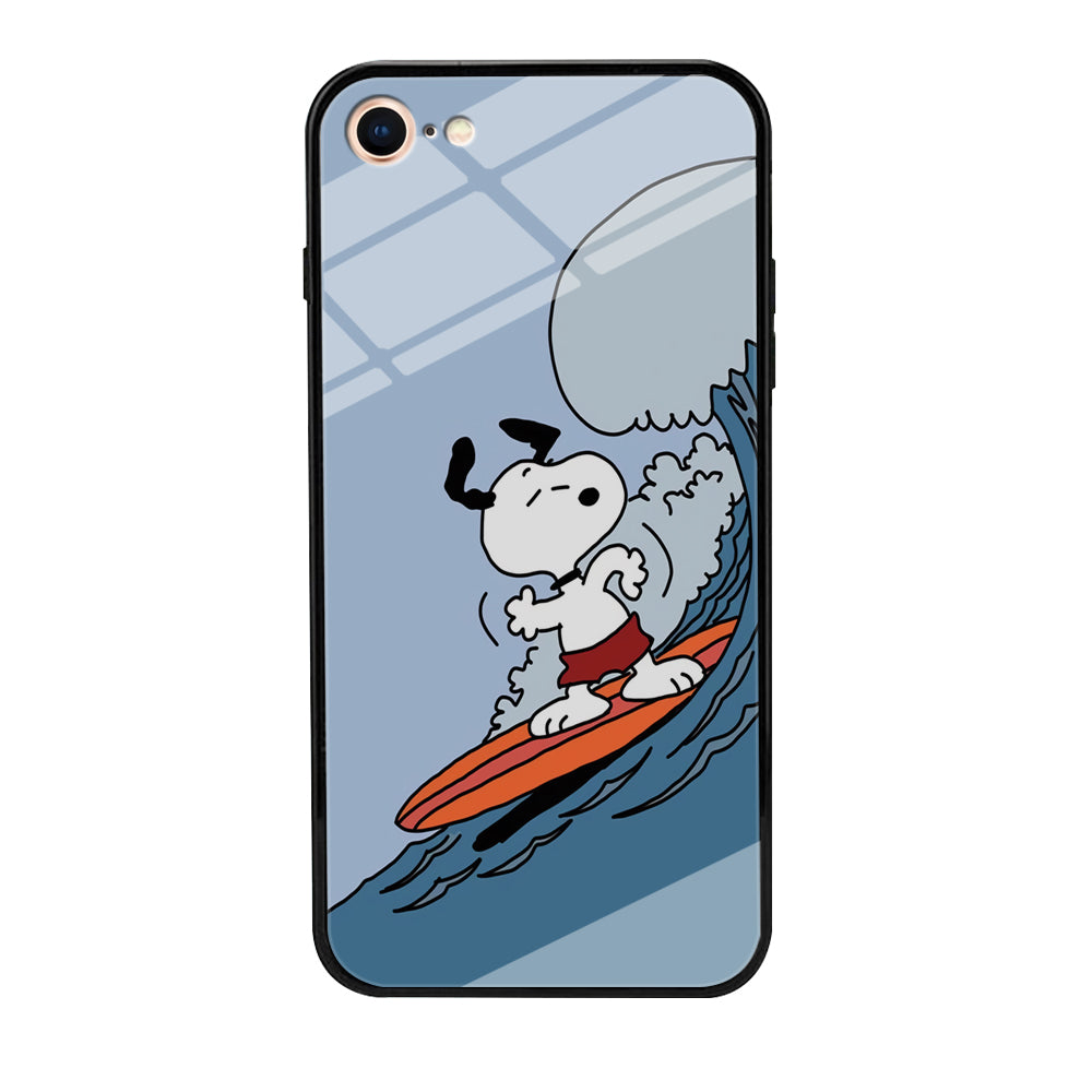 Snoopy Surfing Mode iPhone 8 Case