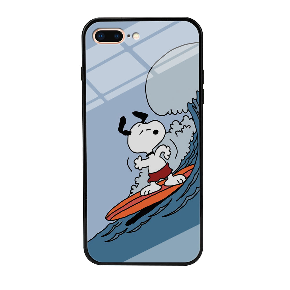 Snoopy Surfing Mode iPhone 7 Plus Case