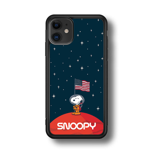 Snoopy Visiting The Moon iPhone 11 Case