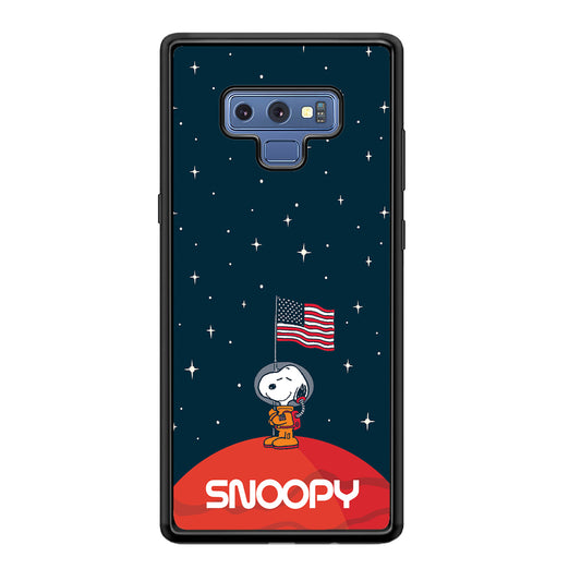 Snoopy Visiting The Moon Samsung Galaxy Note 9 Case